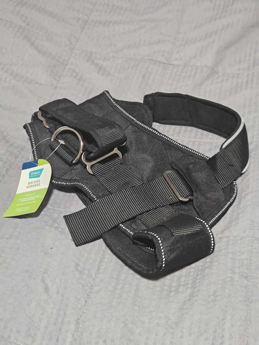 Frisco Big Dog Harness – Black Padded No-Pull Dog Harness